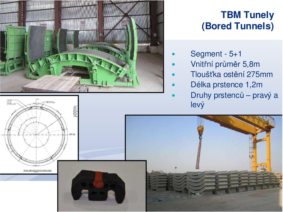 5,8m Tloušťka ostění 275mm Délka