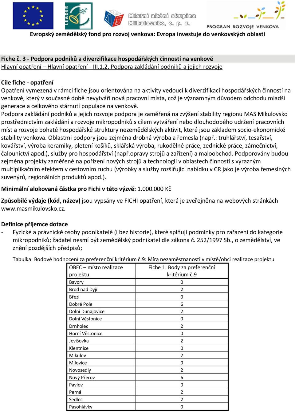 době nevytváří nová pracovní místa, což je významným důvodem odchodu mladší generace a celkového stárnutí populace na venkově.