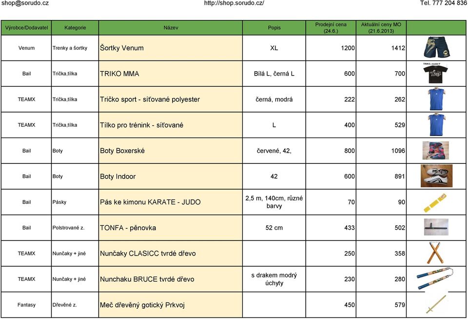 891 Bail Pásky Pás ke kimonu KARATE - JUDO 2,5 m, 140cm, různé barvy 70 90 Bail Polstrované z.