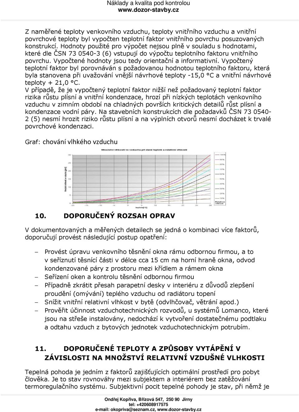 Vypočtené hodnoty jsou tedy orientační a informativní.