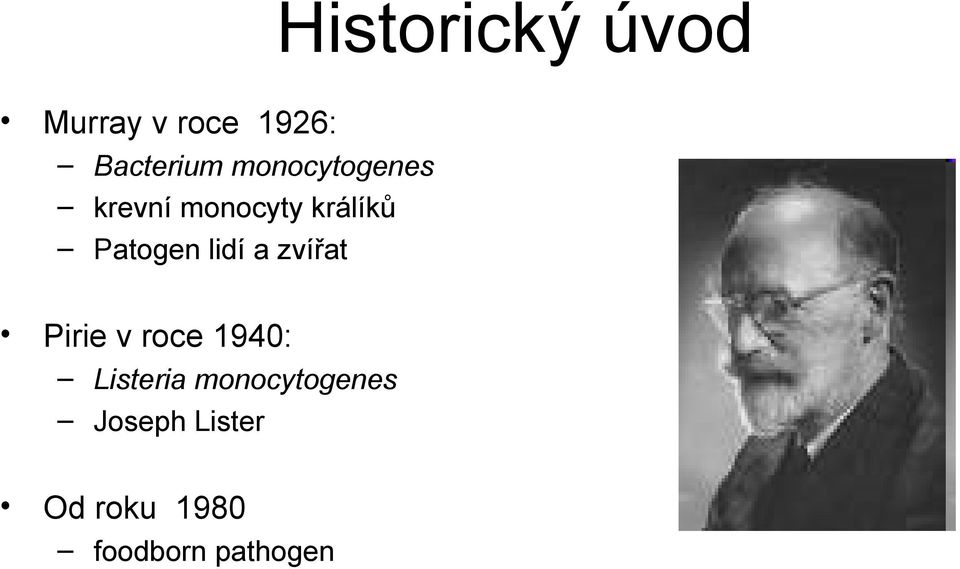 lidí a zvířat Pirie v roce 1940: Listeria