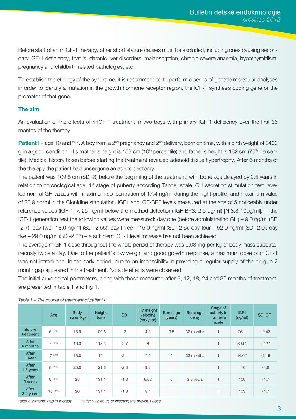 To establish the etiology of the syndrome, it is recommended to perform a series of genetic molecular analyses in order to identify a mutation in the growth hormone receptor region, the IGF-1