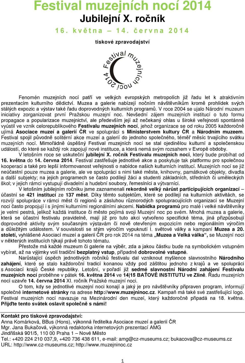 Muzea a galerie nabízejí nočním návštěvníkům kromě prohlídek svých stálých expozic a výstav také řadu doprovodných kulturních programů.