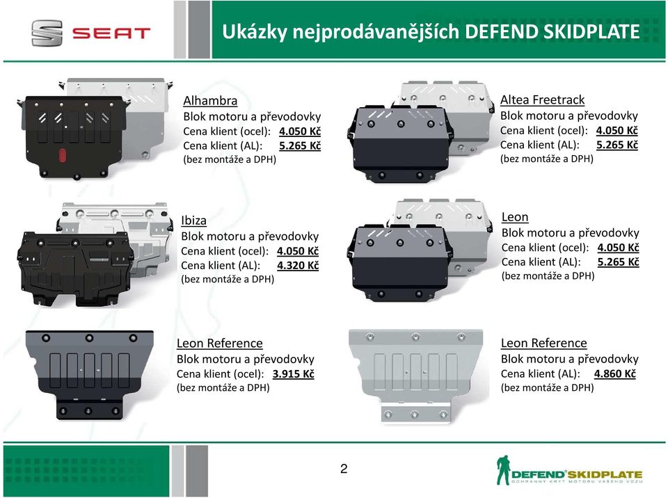 050 Kč Cena klient (AL): 5.265 Kč Ibiza Cena klient (ocel): 4.050 Kč Cena klient (AL): 4.