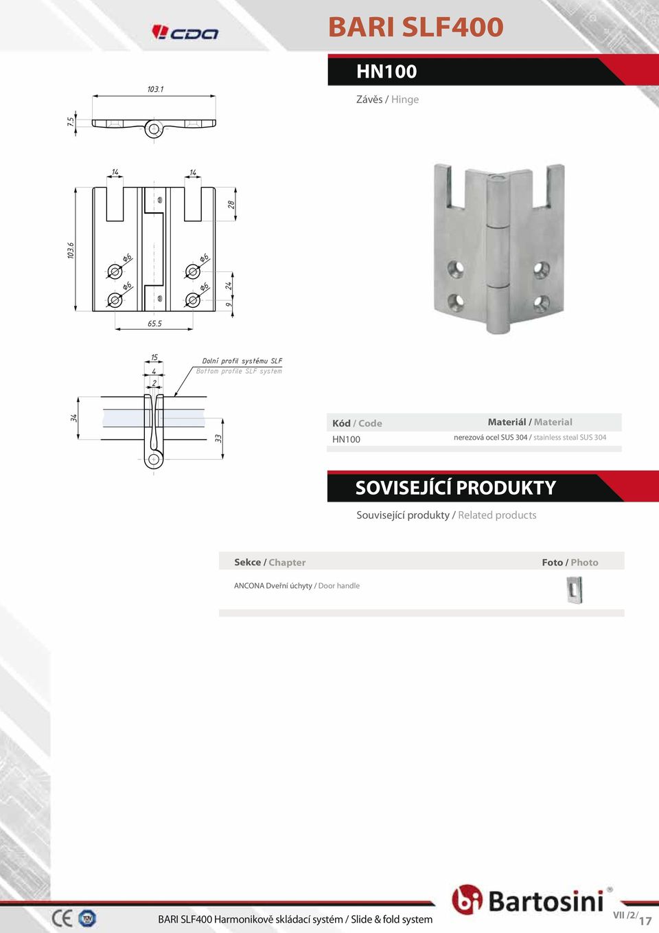 nerezová ocel SUS 304 / stainless steal SUS 304 SOVISEJÍCÍ PRODUKTY Související