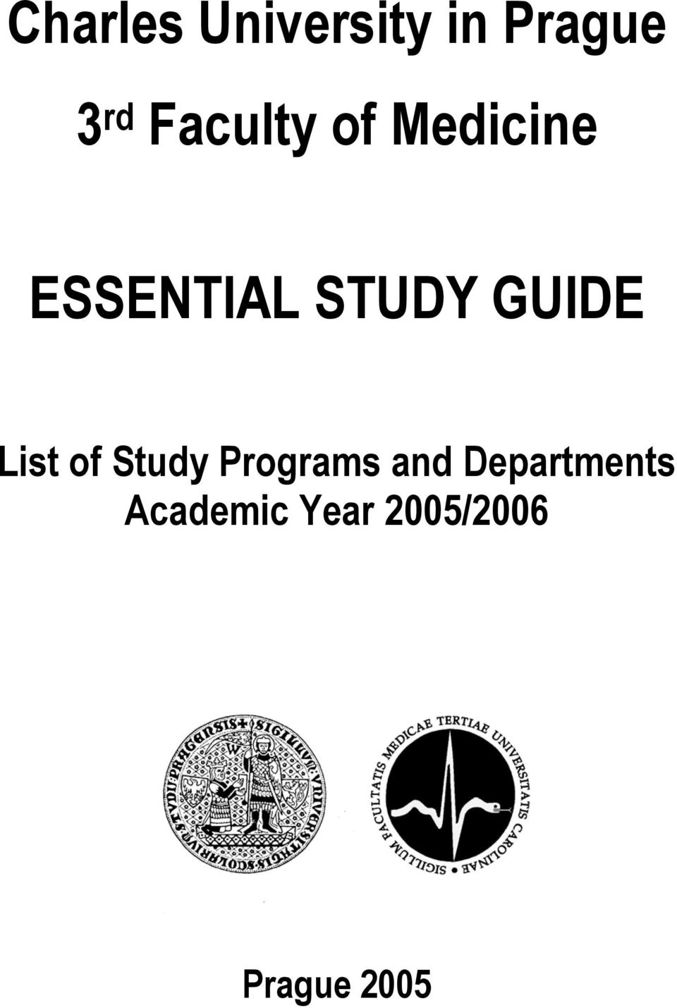 GUIDE List of Study Programs and
