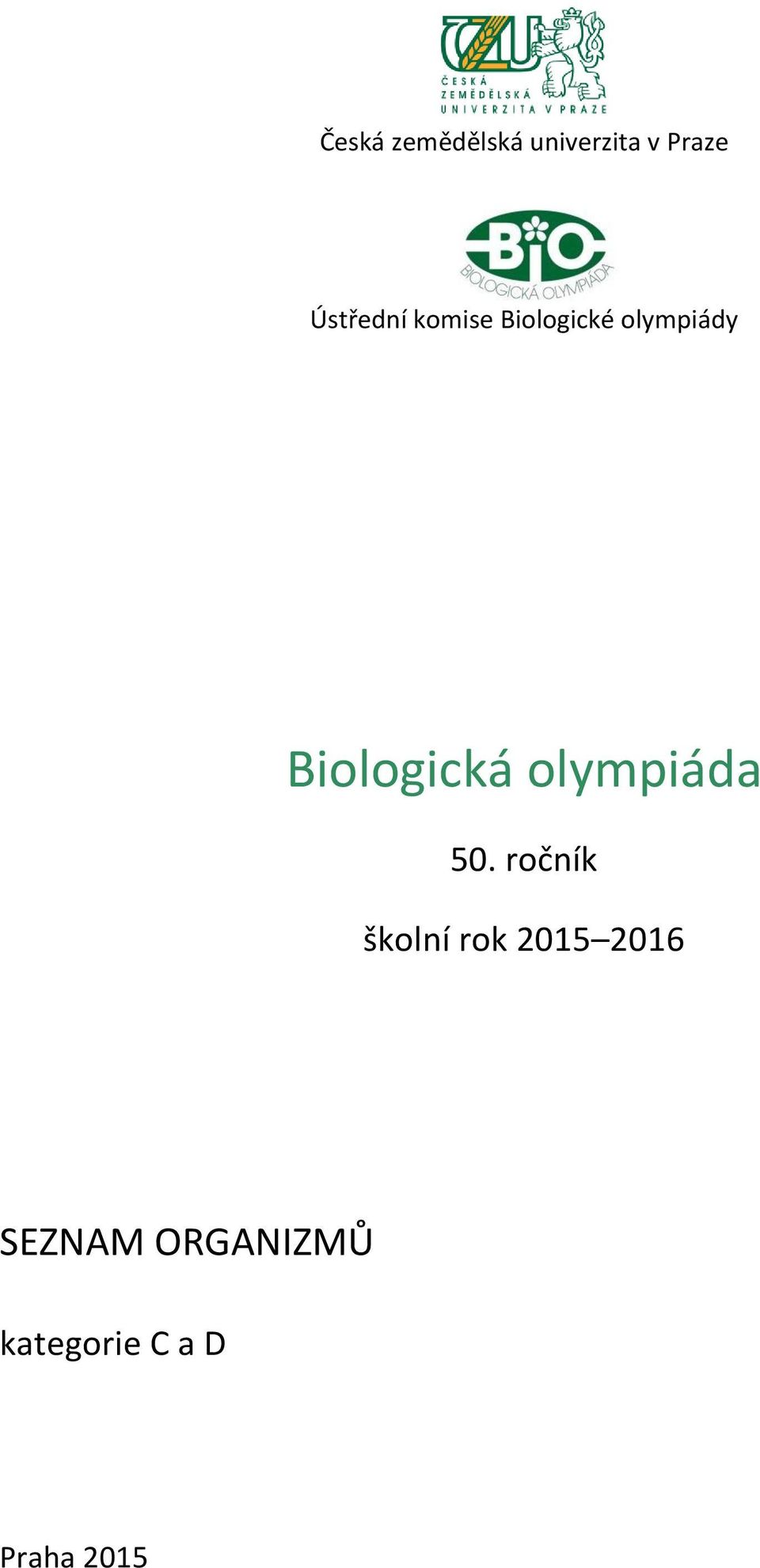 Biologická olympiáda 50.