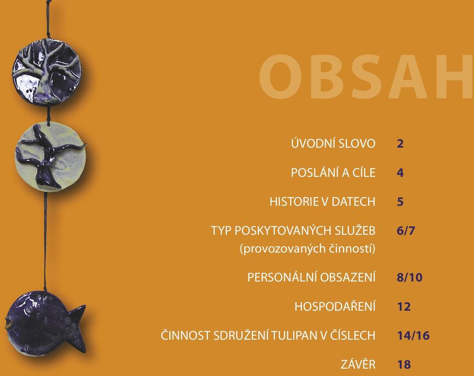 činností) PERSONÁLNÍ OBSAZENÍ HOSPODAŘENÍ ČINNOST