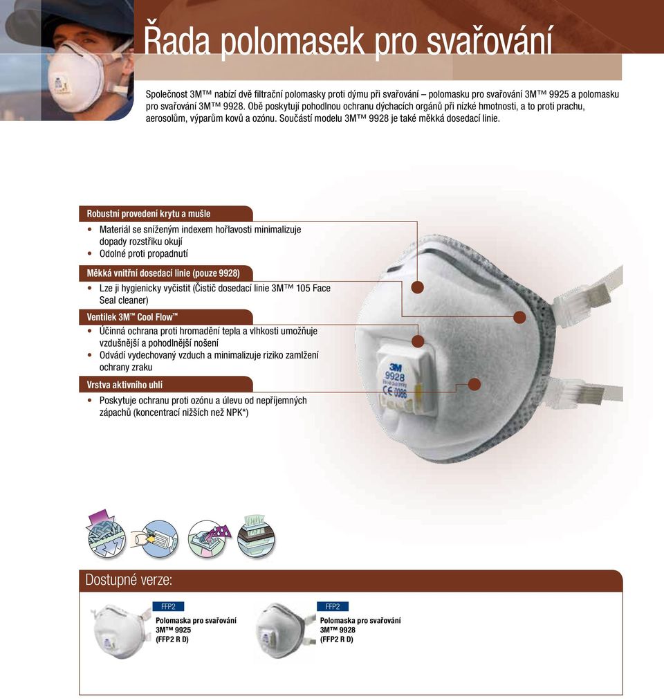 Robustní provedení krytu a mušle Materiál se sníženým indexem hořlavosti minimalizuje dopady rozstřiku okují Odolné proti propadnutí Měkká vnitřní dosedací linie (pouze 9928) Lze ji hygienicky