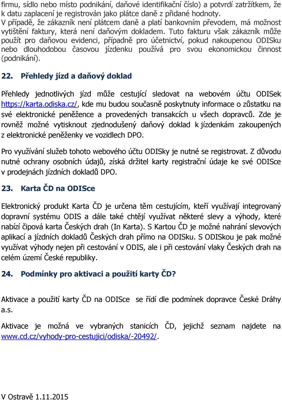 Návod na vyřízení a použití ODISky - PDF Free Download