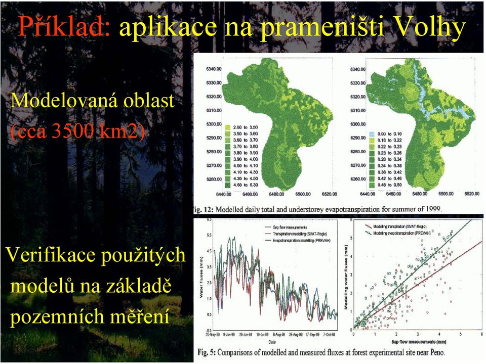 3500 km2) Verifikace použitých