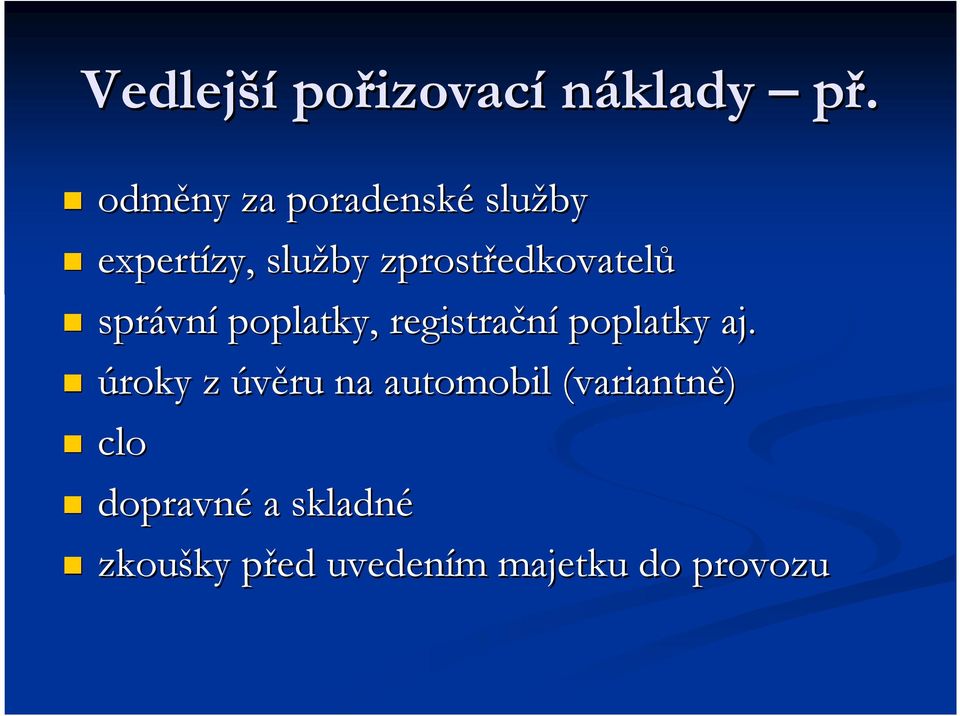 edkovatelů správn vní poplatky, registrační poplatky aj.
