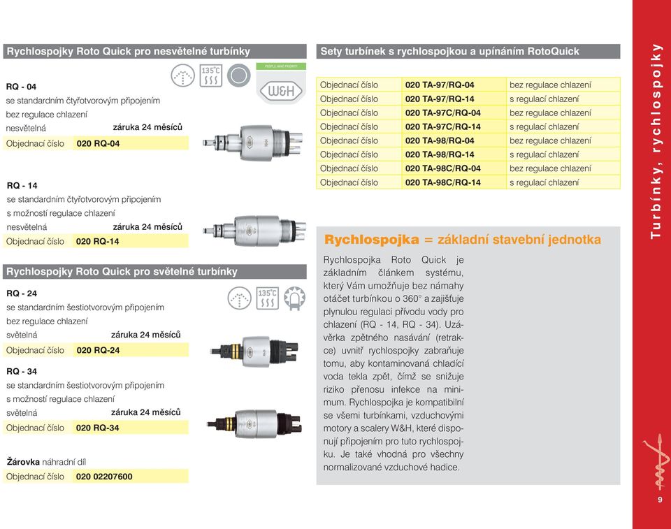 chlazení 020 TA-97C/RQ-04 bez regulace chlazení 020 TA-97C/RQ-14 s regulací chlazení 020 TA-98/RQ-04 bez regulace chlazení 020 TA-98/RQ-14 s regulací chlazení 020 TA-98C/RQ-04 bez regulace chlazení