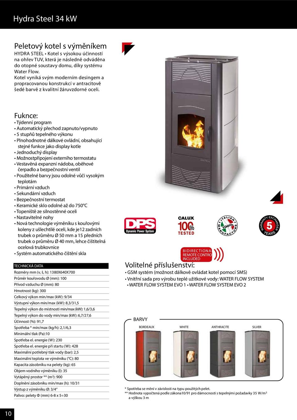 Fuknce: Automatický přechod zapnuto/vypnuto 5 stupňů tepelného výkonu Plnohodnotné dálkové ovládní, obsahující stejné funkce jako display kotle Jednoduchý display Možnostpřipojení externího