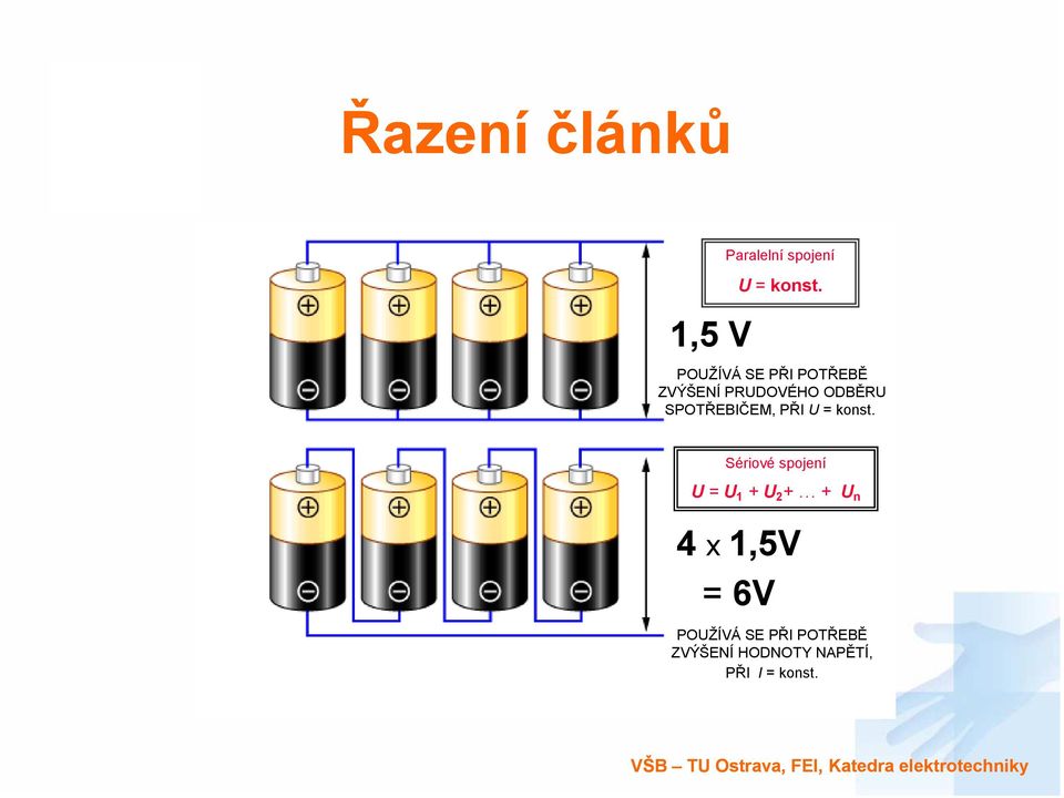 SPOTŘEBIČEM, PŘI U = konst.