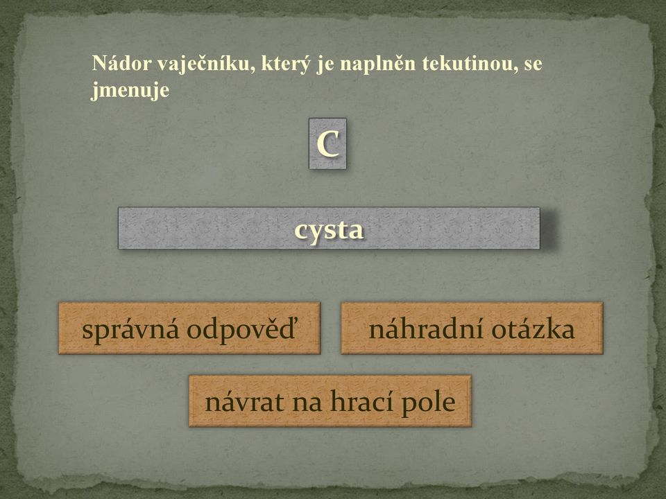 se jmenuje C cysta