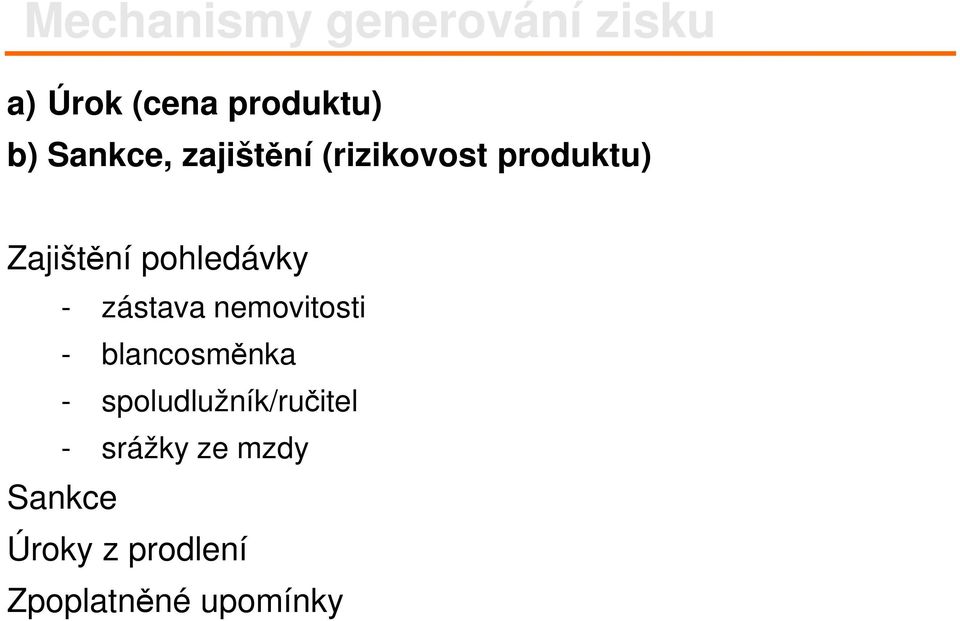 pohledávky - zástava nemovitosti - blancosměnka -