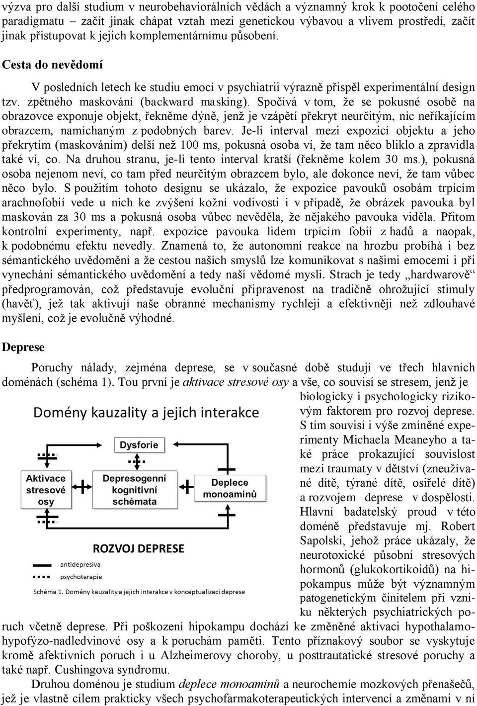 Spočívá v tom, že se pokusné osobě na obrazovce exponuje objekt, řekněme dýně, jenž je vzápětí překryt neurčitým, nic neříkajícím obrazcem, namíchaným z podobných barev.