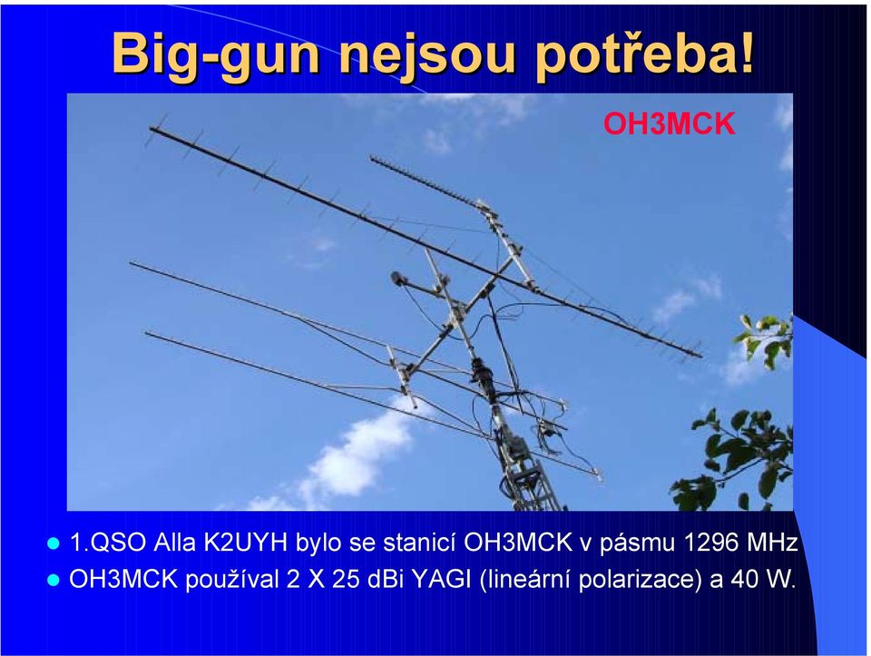 v pásmu 1296 MHz!