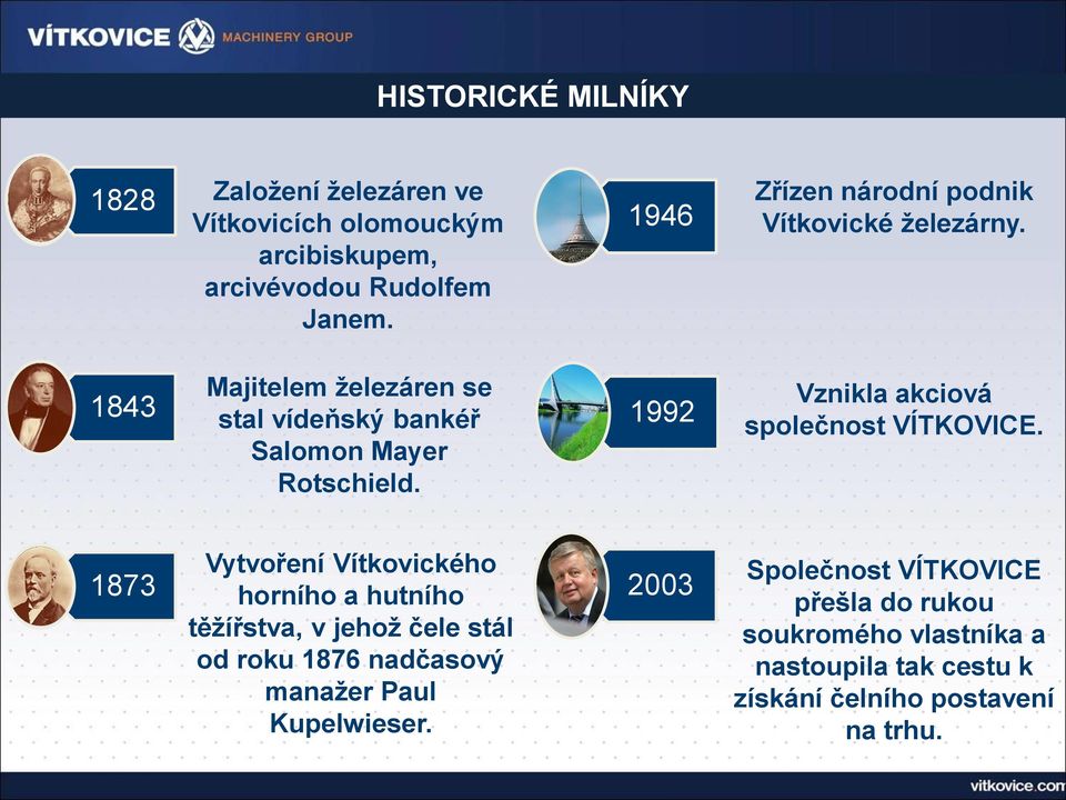 1992 Vznikla akcivá splečnst VÍTKOVICE.