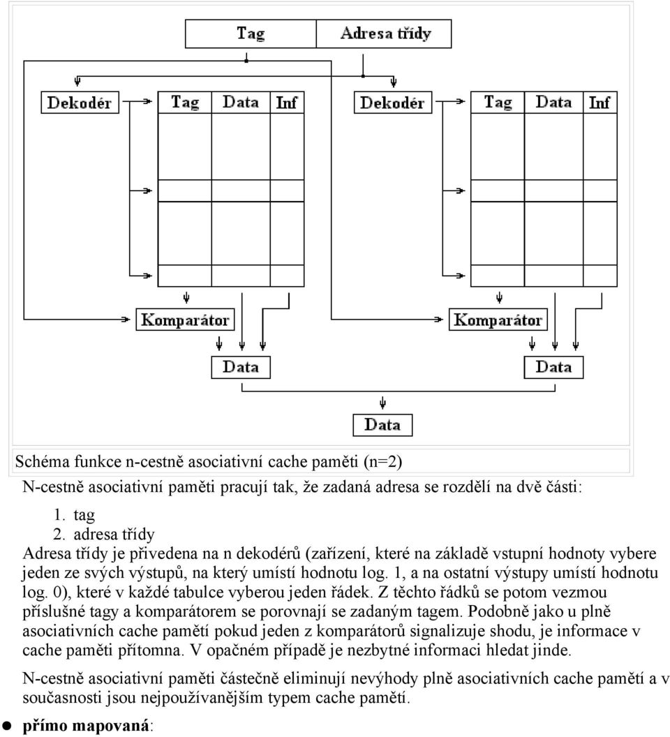 0), které v každé tabulce vyberou jeden řádek. Z těchto řádků se potom vezmou příslušné tagy a komparátorem se porovnají se zadaným tagem.