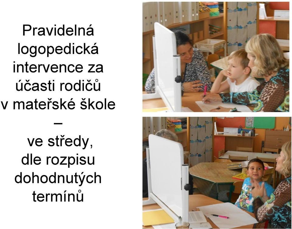 v mateřské škole ve středy,