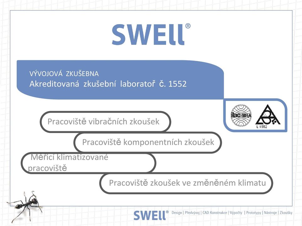 1552 Pracoviště vibračních zkoušek Měřicí