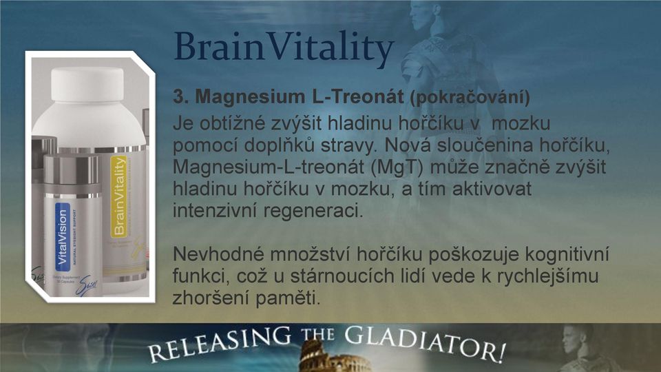 Nová sloučenina hořčíku, Magnesium-L-treonát (MgT) může značně zvýšit hladinu hořčíku v