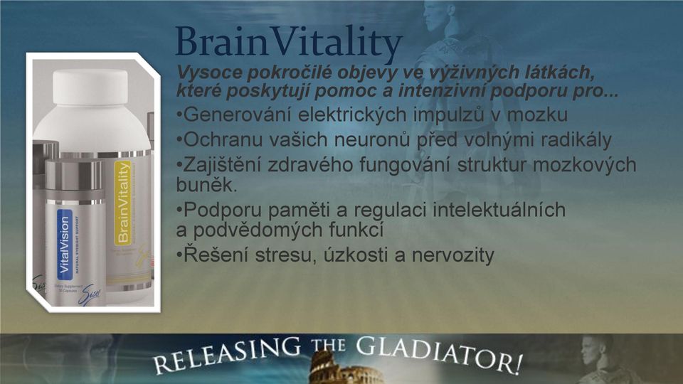 .. Generování elektrických impulzů v mozku Ochranu vašich neuronů před volnými