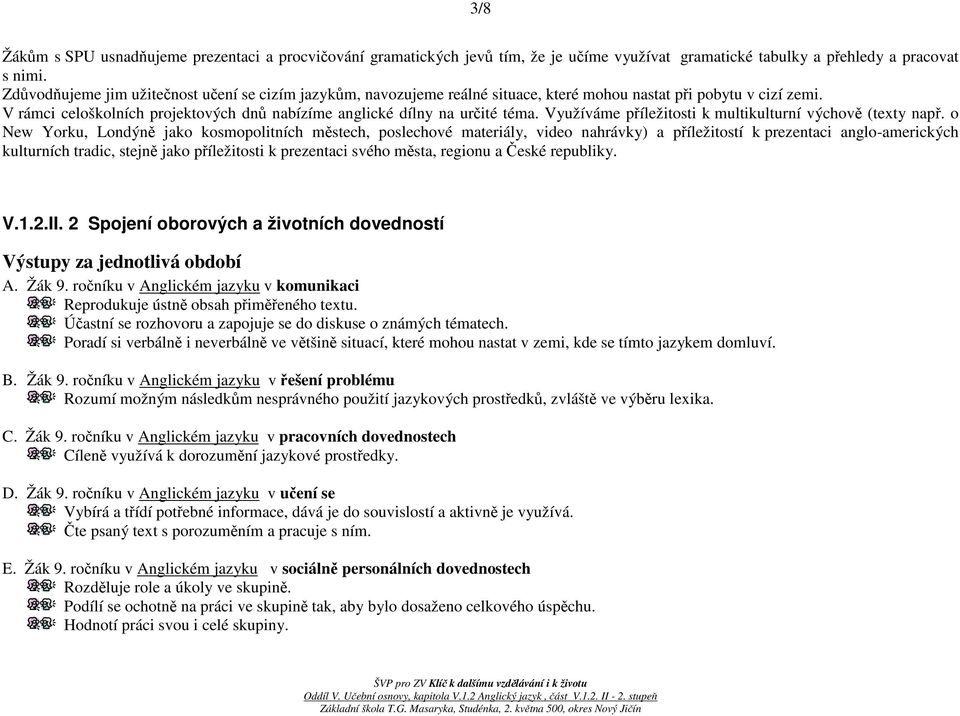 Využíváme příležitosti k multikulturní výchově (texty např.