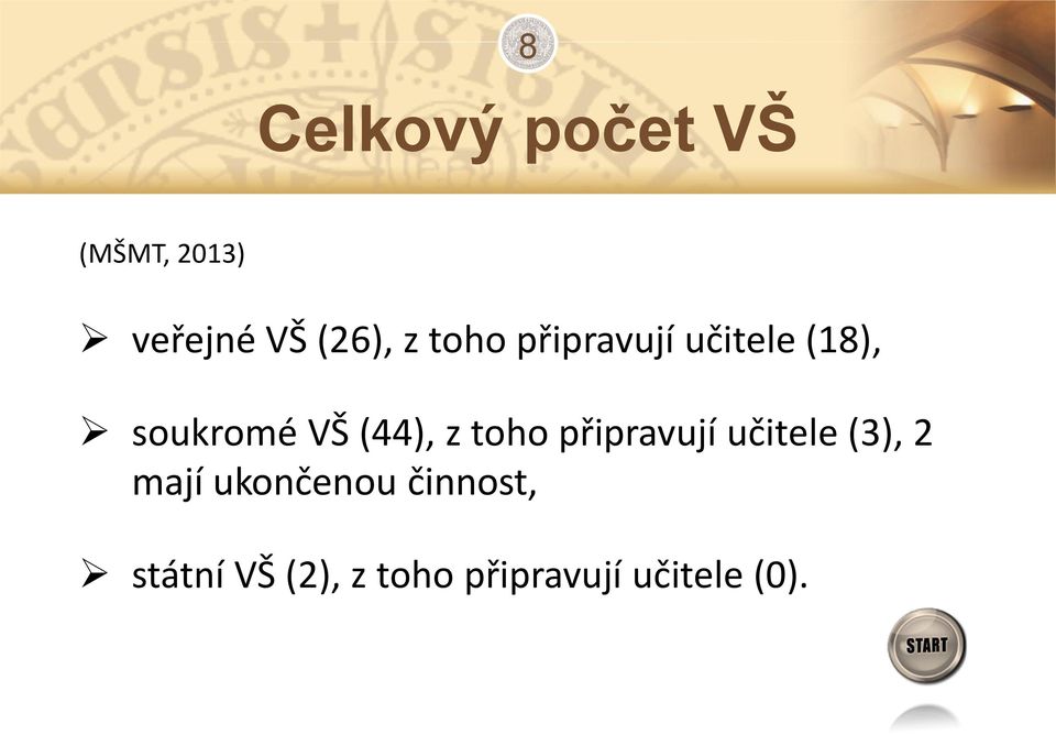 toho připravují učitele (3), 2 mají ukončenou