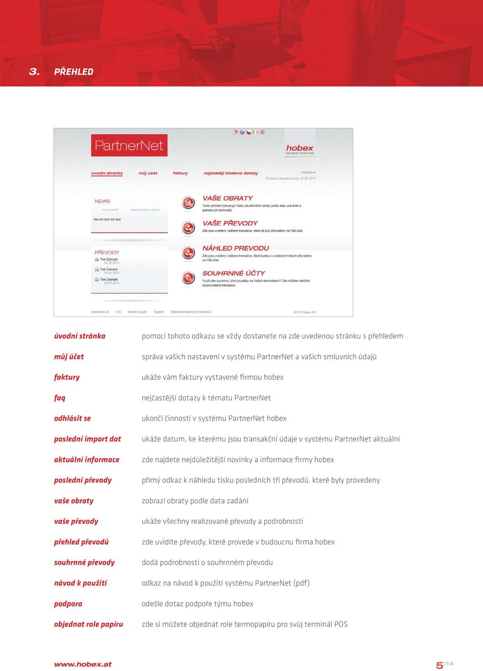 firmou hobex nejčastější dotazy k tématu PartnerNet ukončí činnosti v systému PartnerNet hobex ukáže datum, ke kterému jsou transakční údaje v systému PartnerNet aktuální zde najdete nejdůležitější