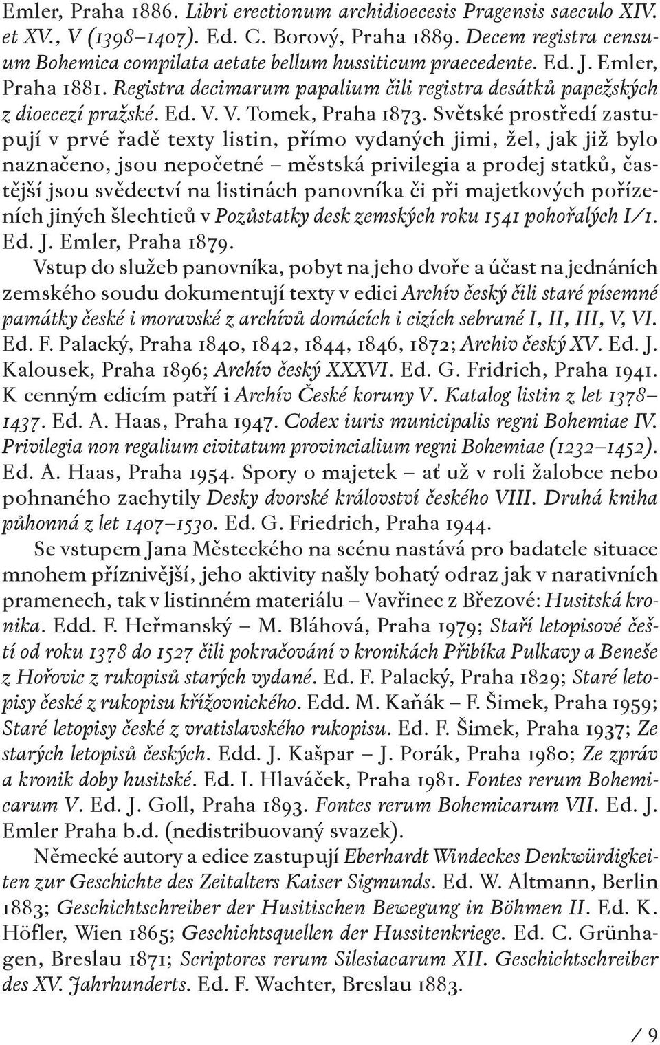 V. Tomek, Praha 1873.