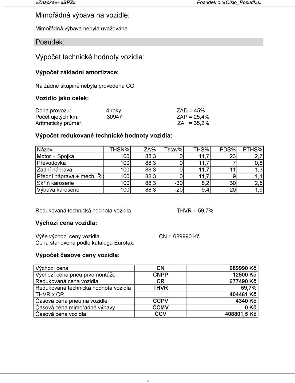 PTHS% Motor + Spojka 100 88,3 0 11,7 23 2,7 Převodovka 100 88,3 0 11,7 7 0,8 Zadní náprava 100 88,3 0 11,7 11 1,3 Přední náprava + mech.