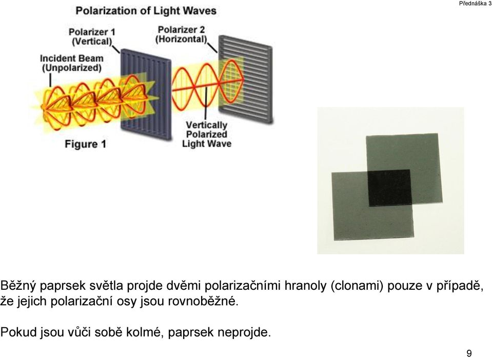 případě, že jejich polarizační osy jsou