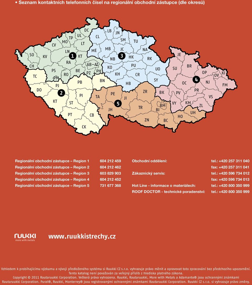 zástupce Region 2 604 212 462 Regionální obchodní zástupce Region 3 603 829 903 Regionální obchodní zástupce Region 4 604 212 452 Regionální obchodní zástupce Region 5 731 677 368 Obchodní oddělení: