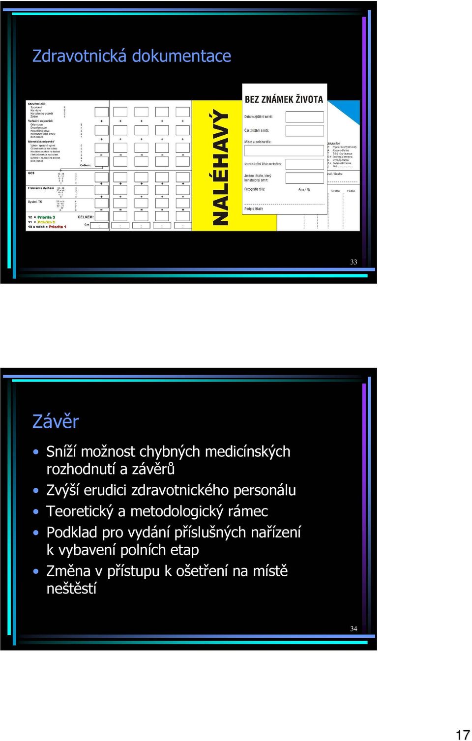 a metodologický rámec Podklad pro vydání příslušných nařízení k