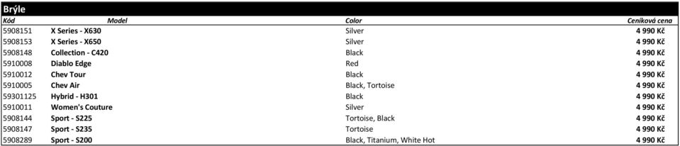 Air Black, Tortoise 4 990 Kč 59301125 Hybrid - H301 Black 4 990 Kč 5910011 Women's Couture Silver 4 990 Kč 5908144 Sport