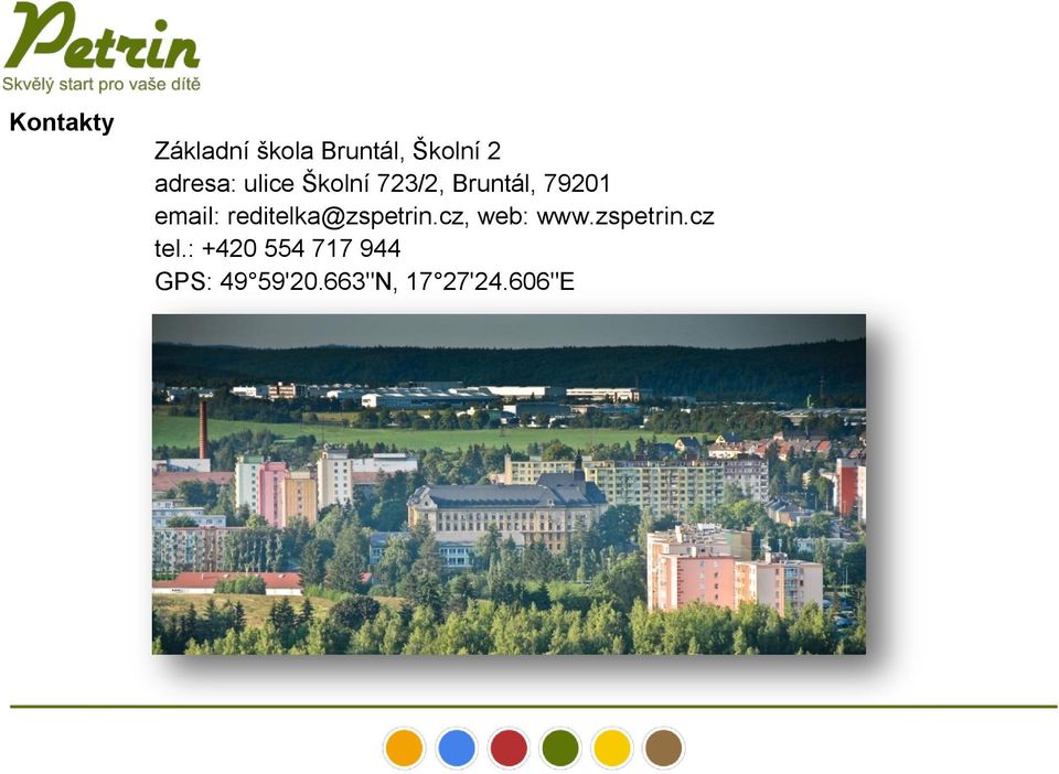 email: reditelka@zspetrin.cz, web: www.zspetrin.cz tel.