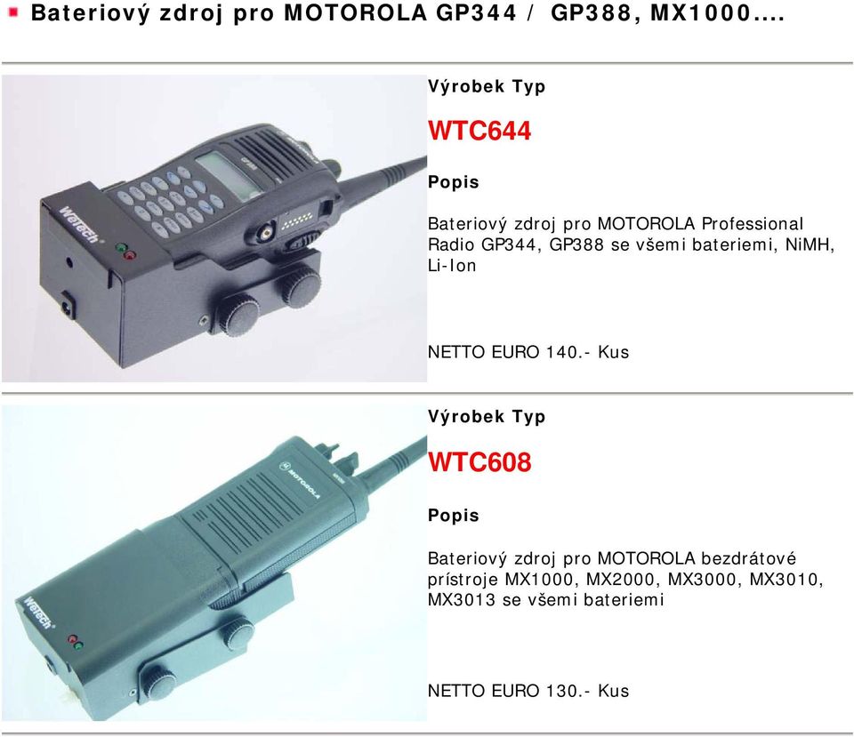 všemi bateriemi, NiMH, Li-Ion NETTO EURO 140.