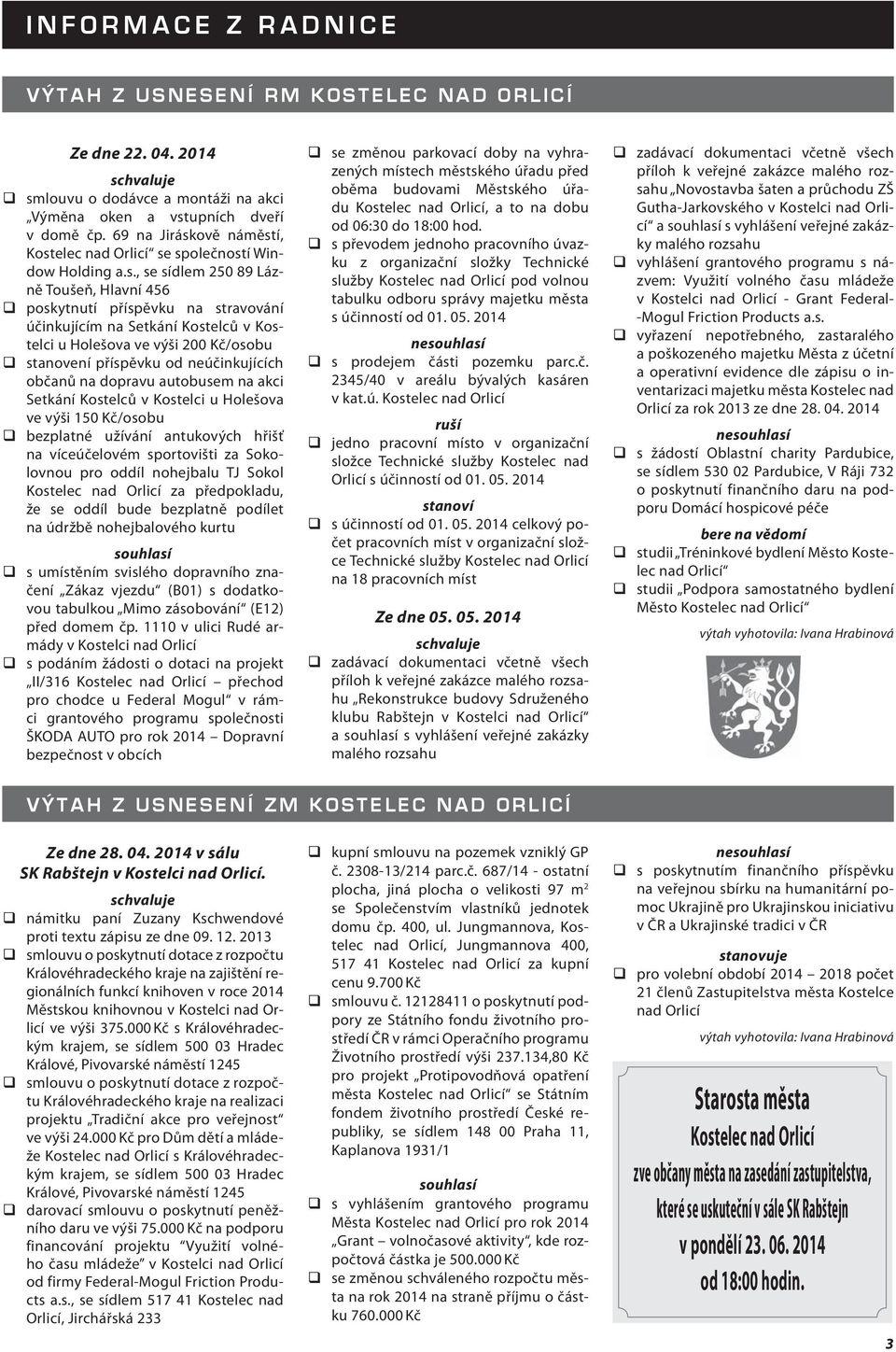 ově náměst