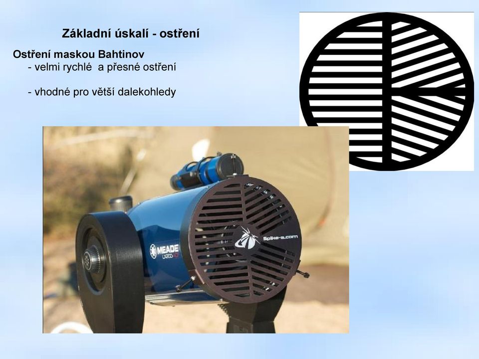 velmi rychlé a přesné