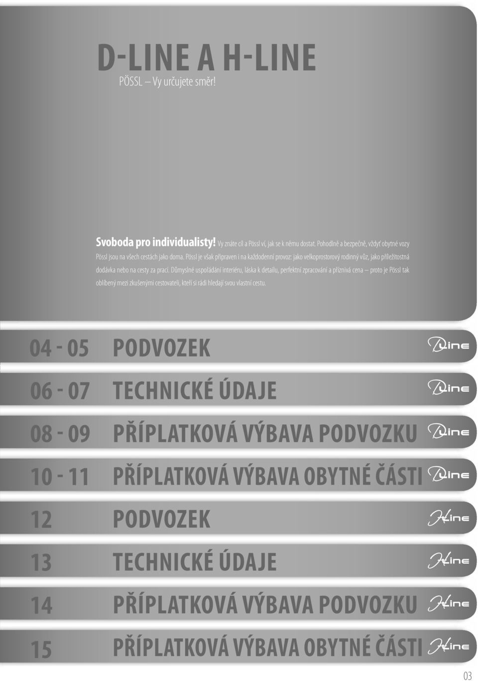 Pössl je však připraven i na každodenní provoz: jako velkoprostorový rodinný vůz, jako příležitostná dodávka nebo na cesty za prací.