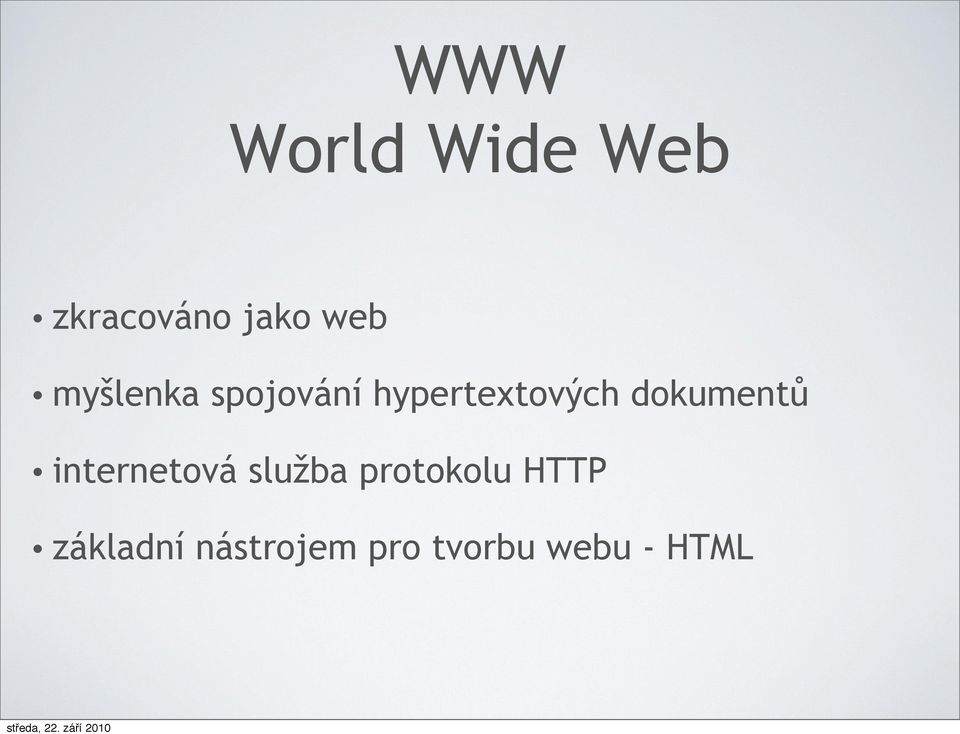 dokumentů internetová služba protokolu