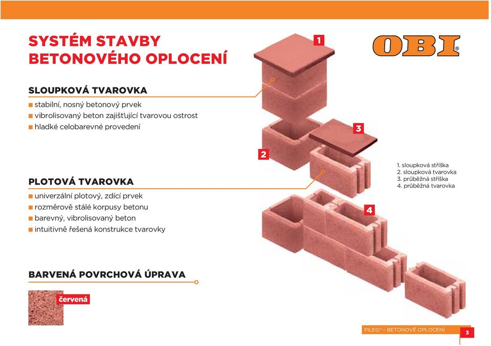 prvek rozměrově stálé korpusy betonu barevný, vibrolisovaný beton intuitivně řešená konstrukce tvarovky 2 4