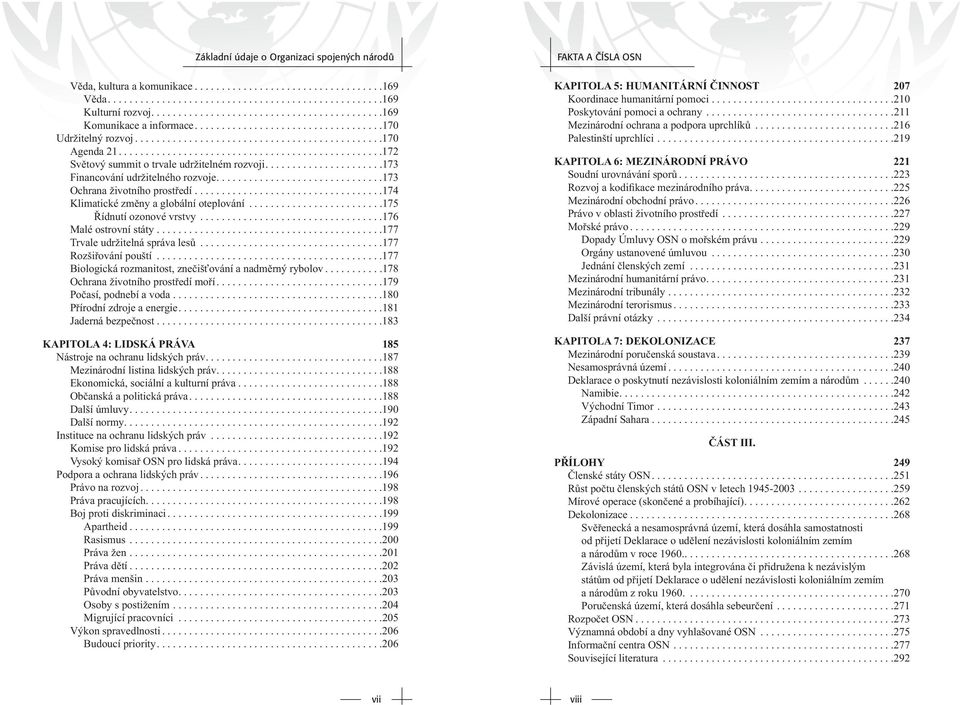 .....................173 Financování udržitelného rozvoje...............................173 Ochrana životního prostředí...................................174 Klimatické změny a globální oteplování.
