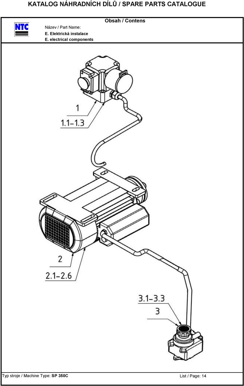 Typ stroje / Machine