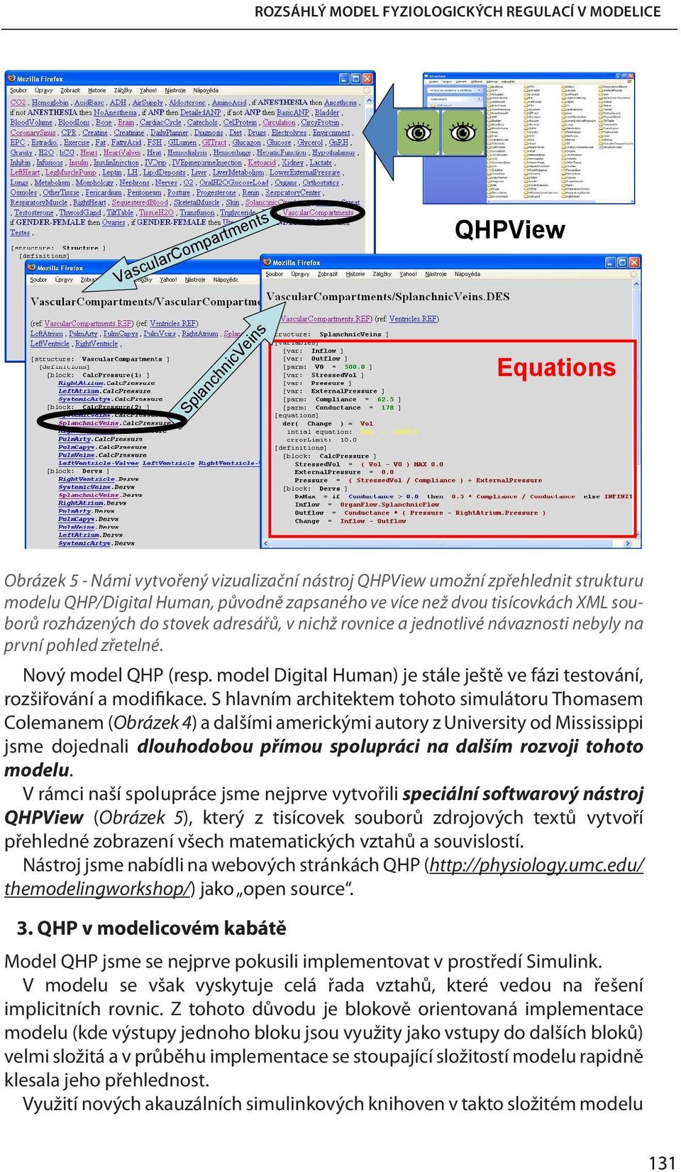 Nový model QHP (resp. model Digital Human) je stále ještě ve fázi testování, rozšiřování a modifikace.