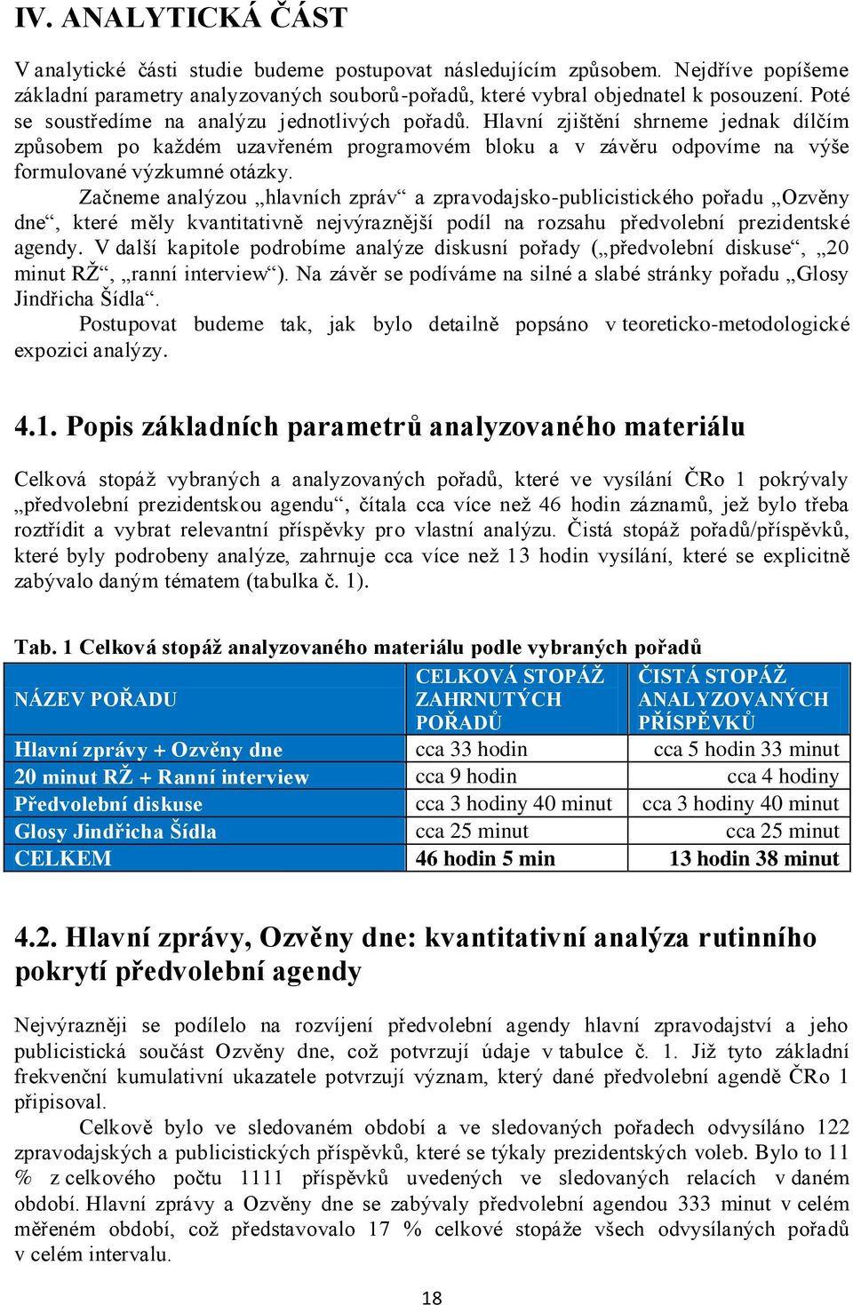 Začneme analýzou hlavních zpráv a zpravodajsko-publicistického pořadu Ozvěny dne, které měly kvantitativně nejvýraznější podíl na rozsahu předvolební prezidentské agendy.
