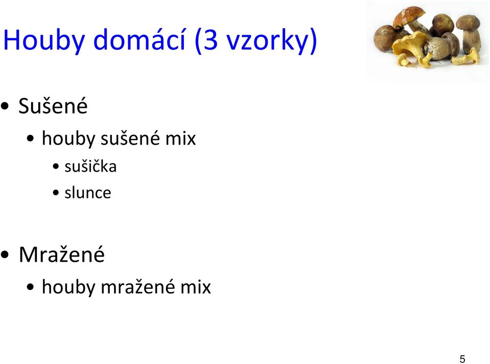 sušené mix sušička